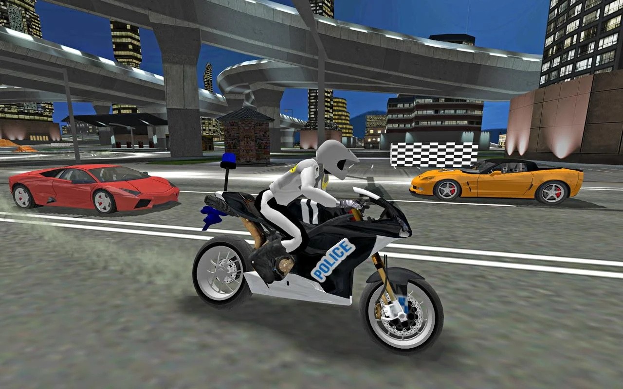 城市警察摩托车模拟器