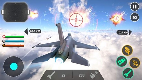 现代空战3D破解版无限钻石版
